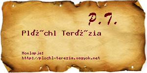 Plöchl Terézia névjegykártya