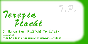 terezia plochl business card